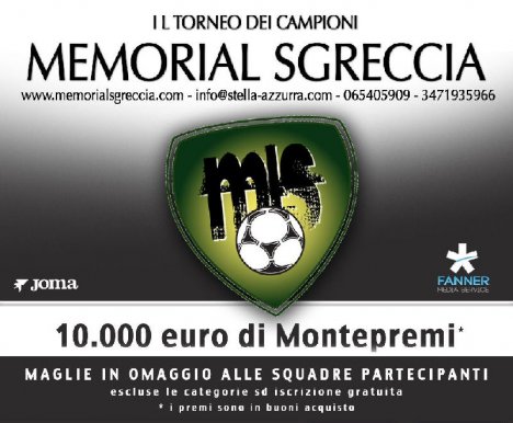 Memorial Luigi Sgreccia Calcio a 5 - Locandina